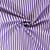 Tissu Popeline de Coton Rayures violettes 5 mm sur fond Blanc