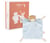 Doudou plat Ours bleu avec boite