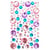 MégaCréa DIY - Stickers strass ronds couleurs pastel 0,9 à 1,8 cm 109 pièces