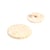 Bouton rond à queue écorces de riz blanc