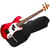 Solid Body U-Bass 4 cordes Metallic Red + housse Kala