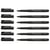 Lot de 6 feutres encre de Chine - FABER-CASTELL - Pointe pinceau XS 0,1 mm - Noir