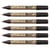 Lot de 6 marqueurs permanents pointe moyenne 2 mm - PILOT - Or - SuperColor SC-M