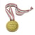 Médaille d'Or Super Nounou avec Ruban Rose & Blanc