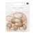 Pendentifs 6 champignons en bois dorés