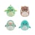 Squishville Mini Squishmallows - Pack de 4 peluches Prehistoric Squad 5 cm