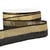 Bobine 13m Galon paillettes bicolore 32mm Or/noir