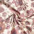 Tissu Toile de Coton Fleuris Khonoa sur fond Ecru
