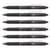Lot de 6 stylos roller rétractables FriXion Ball Clicker Pilot - Encre noire