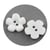 20 BOUTONS Acrylique BLANC forme Fleur diamètre 15 mm 2 trous - creation couture diy