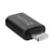 Swissten Adaptateur Apple Lightning vers USB-C Transfert de Données et Charge Noir