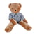 Ours en peluche Bulle marron clair avec marinière 80 cm - Maïlou Tradition