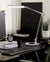 Lampe de Bureau Argentée en Aluminium 80 cm à LED Intégrées Tactile Intensité Lumineuse Variable Bras Ajustable Style Moderne Industriel