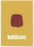 Affiche ville Minimaliste Bordeaux | A3 : 29,7x42cm