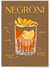 Affiche Cocktail Negroni 2 | A3 : 29,7x42cm