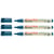 Lot de 3 marqueurs permanents pointe fine 1 mm - EDDING Ecoline 25 - Bleu