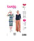 Patron Burda Style 5658 – Robe en jersey fronnée | Tailles 36-48 taille n°FR 36-48