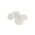 Bouton bio résine 4 trous blanc