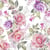 Lot de 4 serviettes en papier découpage collage 33 cm ROSE ROSIER F 600