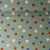 Tissu Flanelle de Coton Zoé smiley Bleu sur fond Vert olive