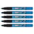 Lot de 5 marqueurs permanents PENTEL MMP20 PAINT MARKER - pointe ogive 2 mm - bleu