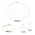 Collier, bracelet et boucles d'oreilles Piana en pierres Agate Aquatique - Sloya