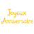 Ballon aluminium Joyeux Anniversaire - or
