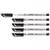 Lot de 5 feutres pour transparents encre soluble pointe moyenne - STABILO - Noir