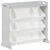 Étagère avec 9 Boîtes de Rangement Gris et Blanc en MDF avec Tiroirs en Plastique Meuble Chambre Enfant Design Style Moderne