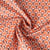 Tissu Coton enduit éventails Gaudi sur fond Terracotta