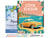 Peinture par Numéro Figured'Art avec Cadre Affiche Vintage Côte d'Azur - Activité Manuelle Kit de Loisir Créatif DIY Numéro d'Art Complet - 40x50cm toile tendue sur châssis
