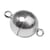 Fermoir magnétique, extra fort, 12mm ø, argenté, 1 pièce