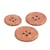 Lot de 6 boutons rond 4 trous bouteilles recyclées bronze/cognac