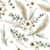 Lot de 4 serviettes en papier découpage collage 33 cm FLEUR FEUILLAGE FL 1008