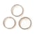 Graine Créative - Anneaux en métal ouvrable Ø 40 mm Argent (x5)