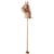 Cheval bâton en bois et velours côtelé - Bigjigs Toys