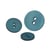 Lot de 3 boutons 2 trous satiné bleu canaries