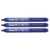 Lot de 3 marqueurs permanents rétractables - PENTEL - Pointe ogive 1,0 mm - Bleu - NXS15