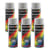 Lot de 6 sprays de peinture haute température - argent - Motip