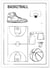 Affiche Terrain de basket | A3 : 29,7x42cm