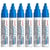 Lot de 6 marqueurs peinture à l'huile UNI-BALL PX30 - Pointe biseautée large 4 - 8,5 mm - Bleu Foncé