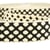 Bobine 10m Sangle motif croix 37 mm Noir et écru