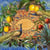 Lot de 4 serviettes en papier découpage collage 33 cm PAON FRUIT A 2030