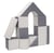 Set de 11 blocs en mousse pour le jeu blanc, gris - Velinda