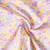 Tissu Popeline de Coton légère Petites fleurs roses et jaunes sur fond Blanc