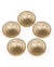 Lot De 5 Boutons Officier