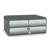 Module organisateur bureau Support d'écran avec serrure 2 petits + 1 grand tiroirs MoovUp Gris - CEP