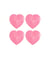 Carte de 4 boutons cœurs – 15 x 15 mm – Rico Design Rose
