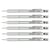 Lot de 6 porte-mines PENTEL Graphgear 500 - Mine 0,5 mm - Argent