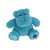 Doudou Hippopotame UNITED vert emeraude 25 cm HO3112 - Histoire D'Ours - Bleu